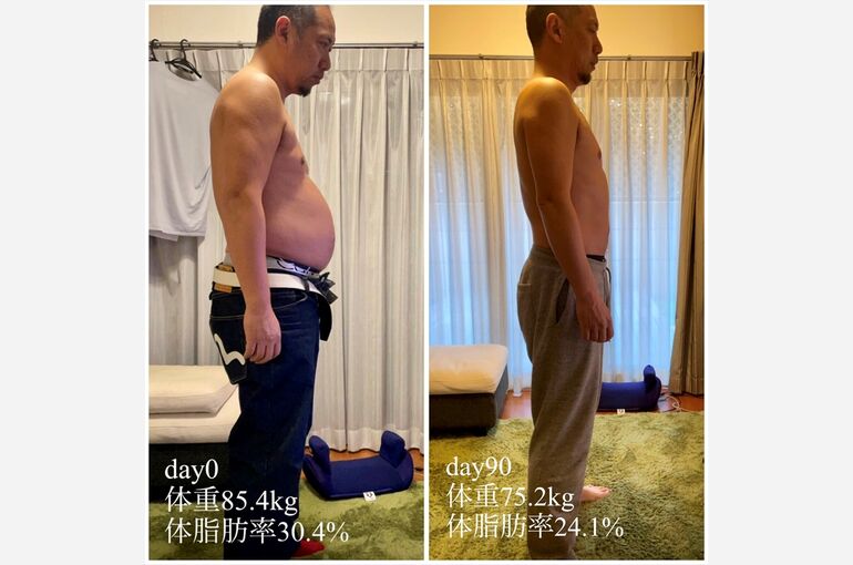 ４０代男性ダイエットビフォーアフター